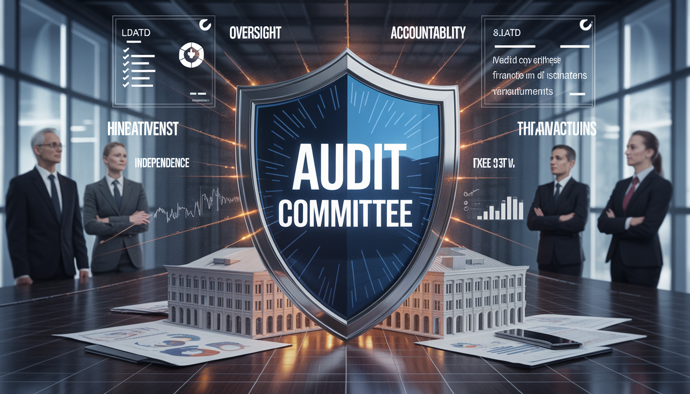 audit committee, corporate governance, financial oversight, internal controls, risk management, board governance, independent director, audit integrity, compliance, financial transparency, corporate ethics, fraud prevention, governance leadership
