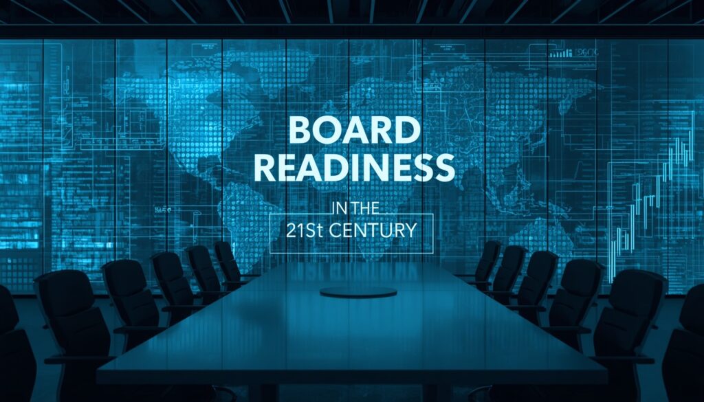corporate governance, board readiness, independent director, leadership strategy, digital transformation, risk management, ESG governance, business ethics, board advisory, future leadership, corporate strategy, AI governance, cyber risk, decision making, strategic leadership