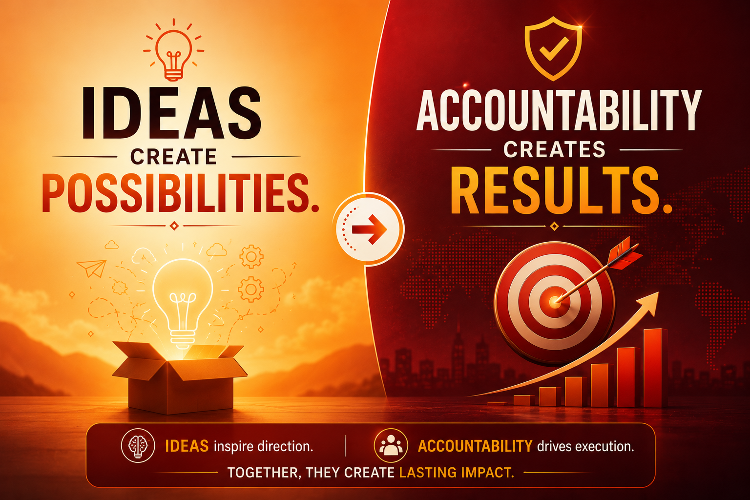 ideas create possibilities. Accountability creates results. |Real Governance Problem Is Not Ideas, It Is Accountability