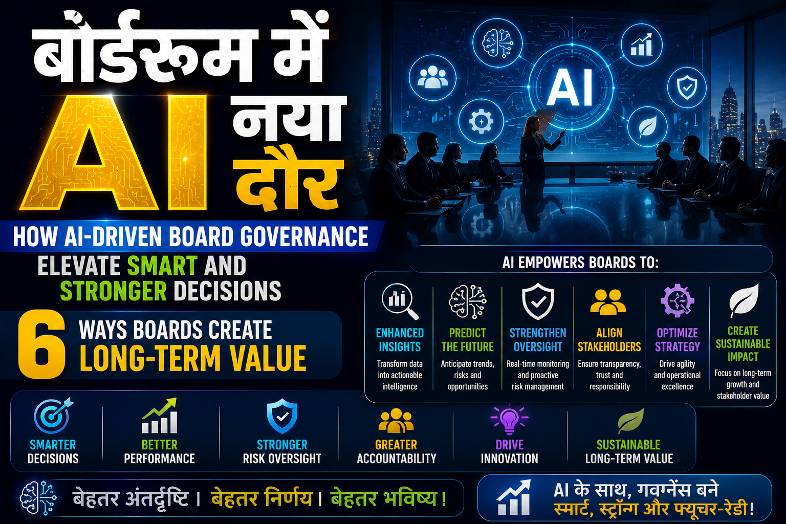 How AI-Driven Board Governance Elevate Smart and Stronger Decisions – 6 Ways Boards Create Long-Term Value